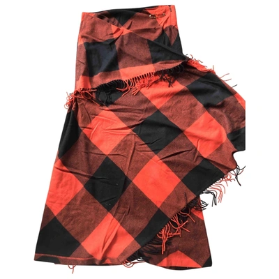 Pre-owned Ralph Lauren Red Wool Skirt
