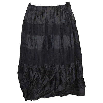 Pre-owned Issey Miyake Mid-length Skirt In Navy