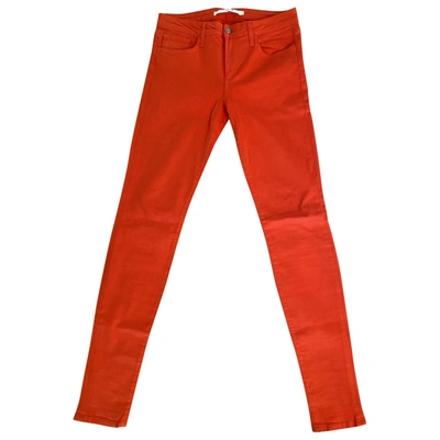 Pre-owned Joe's Slim Jeans In Orange
