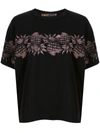 Sacai Embroidered Pineapple T-shirt In Black