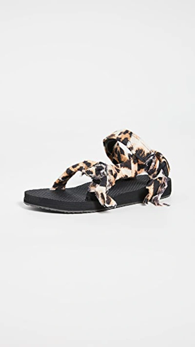 Arizona Love Leopard Strap Sandals