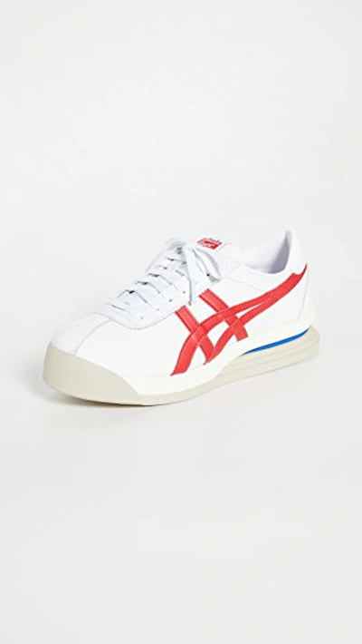 Onitsuka Tiger Tiger Corsair Ex Sneakers In White/classic Red