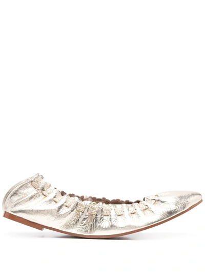 See By Chloé Women's Jane Leather Ballet Flats In Beige