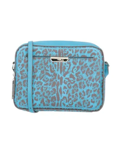 Cavalli Class Handbags In Turquoise