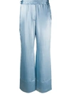 Acne Studios High-waisted Straight Trousers In Blue