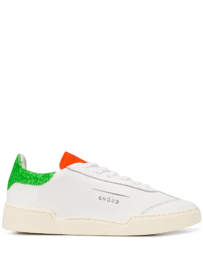 Ghoud Glitter Detailed Low Top Trainers In White