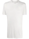 Rick Owens Fine Knit T-shirt In Silver