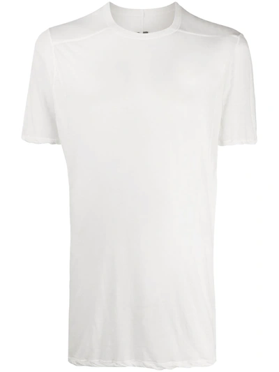 Rick Owens Fine Knit T-shirt In Silver