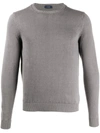 Zanone Natural Flax Jumper In Grey