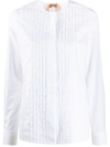 N°21 Pleated Front Blouse In White