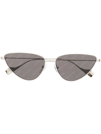 Balenciaga Cat Eye-frame Sunglasses In Silver