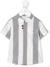 Emporio Armani Babies' Striped Shirt In White