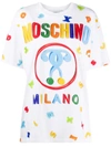 Moschino Logo Letter Printed T-shirt In White