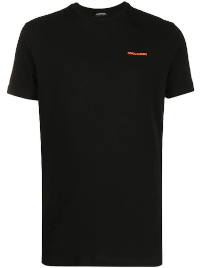 Dsquared2 Logo Print Relaxed-fit T-shirt In Black