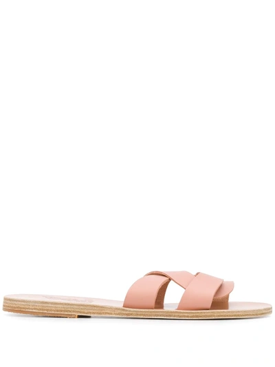Ancient Greek Sandals Desmos Interlocked Strap Sandals In Pink