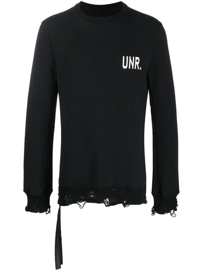 Ben Taverniti Unravel Project Sweatshirt Mit Rundem Ausschnitt In Black