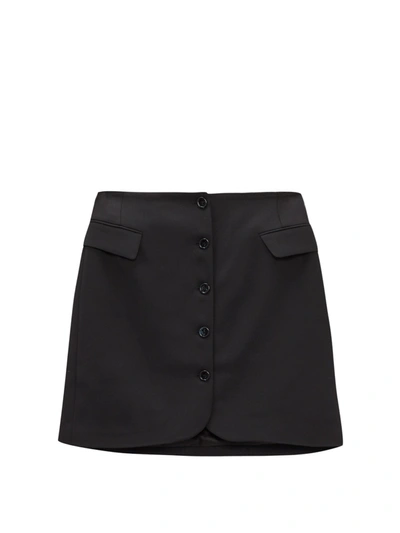 Acne Studios Ivet Twill Mini Skirt In Black