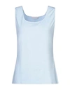 Le Tricot Perugia Tank Top In Sky Blue