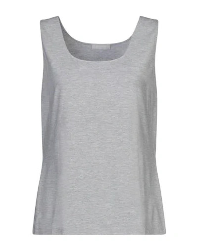 Le Tricot Perugia Tank Tops In Light Grey