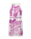 Moschino Short Dresses In Purple