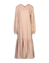 Liviana Conti Midi Dresses In Beige