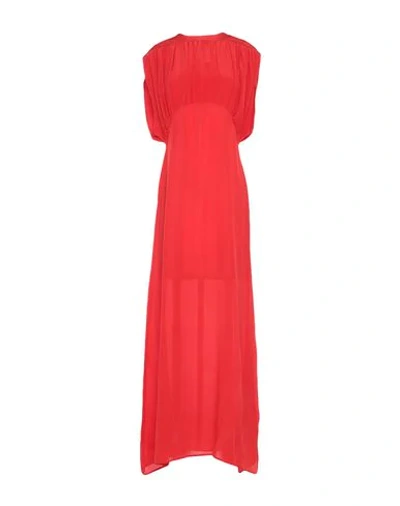 Ainea Long Dresses In Red