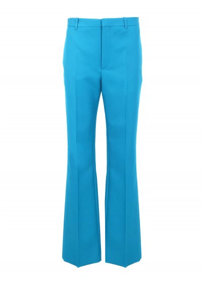 Balenciaga Trousers In Blu