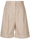 Aspesi Shorts W/lapel And Pences In Stucco