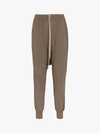 Rick Owens Drkshdw Drop Crotch Cotton Sweatpants In Grey