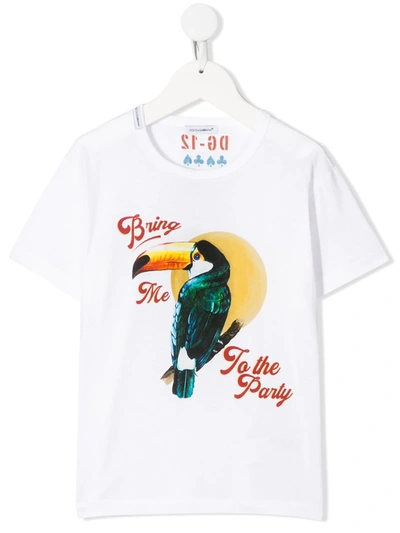 Dolce & Gabbana Bring Me To The Party T-shirt In White