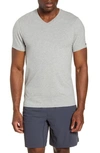 Rhone Element V-neck T-shirt In Heather Grey