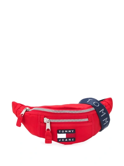 Tommy Hilfiger Logo Patch Belt Bag In Red