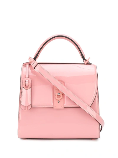 Ferragamo Boxy Top-handle Bag In Pink