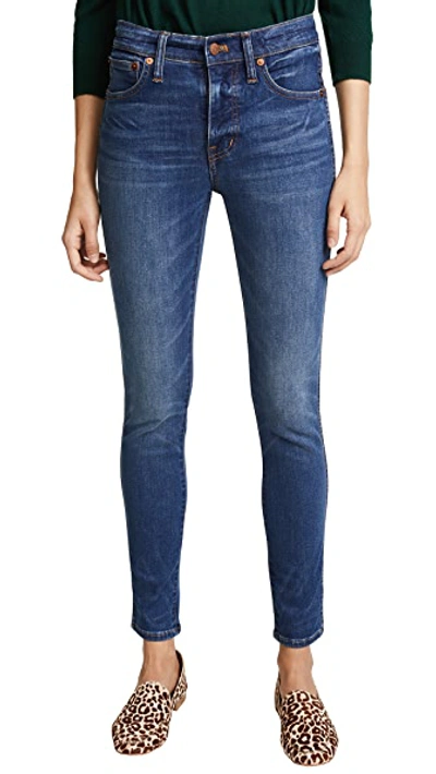 Madewell The Slim Distressed High-rise Jeans In Tencel