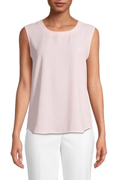 Anne Klein Scoop Neck Tank In Cherry Blossom