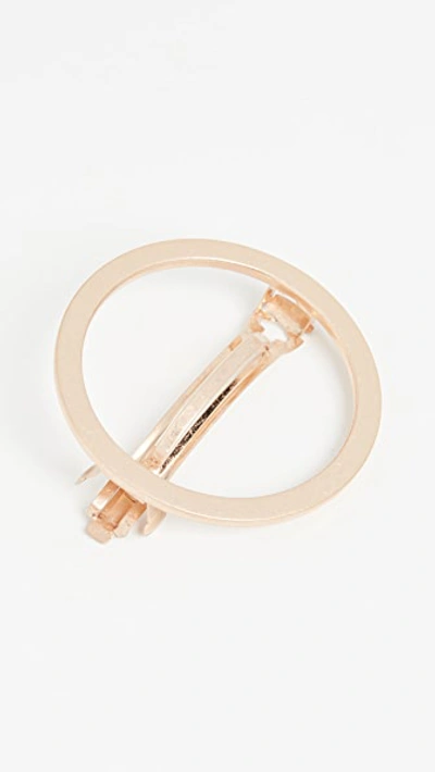 Madewell Chunky Circle Hair Clip In Vintage Gold