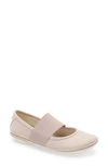 Camper Right Nina Leather Ballerina Flat In Pastel Pink Leather