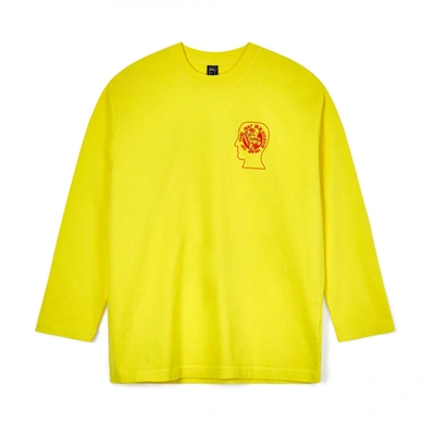 Pre-owned Brain Dead X Dover Street Market Year Of The Rat Long Sleeve T-shirt Lemon