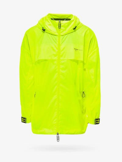 Off-white Off White Logo Windbreaker In Yellow