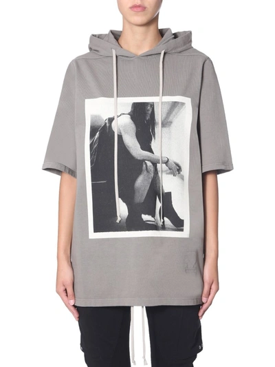 Rick Owens Drkshdw Drkshdw By Rick Owens Women's Grey Cotton Sweatshirt