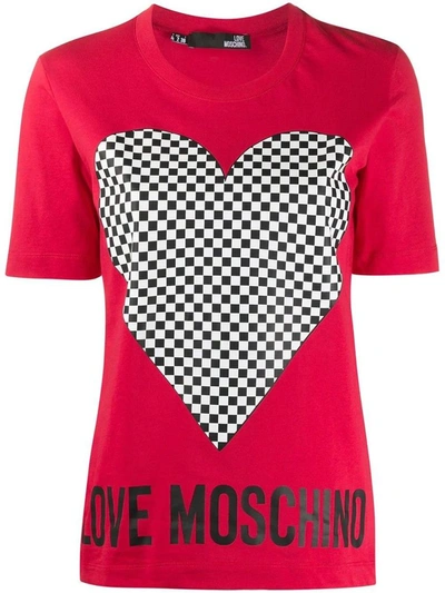 Love Moschino T-shirt In Red