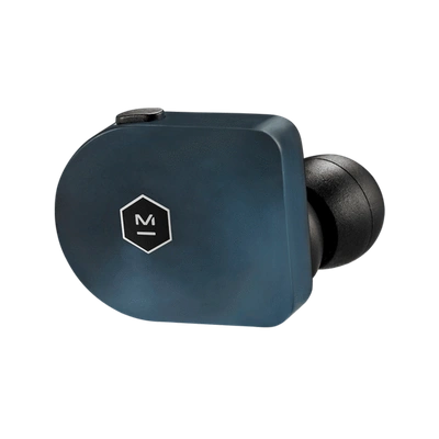 Master & Dynamic Mw07 True Wireless Earphones In Steel Blue Matte Acetate