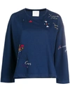 Forte Forte Embroidered Detail Jumper In Blue