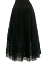 Ermanno Scervino Textured Fabric Skirt In Black