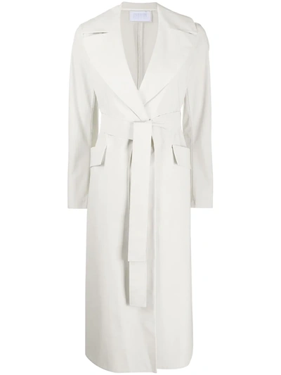 Harris Wharf London Tie-waist Coat In White