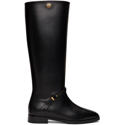 Gucci Black Rosie Tall Boots In 1000 Black
