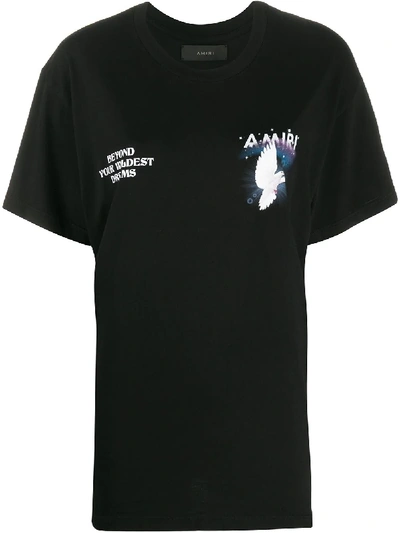 Amiri Chest Logo T-shirt In Black