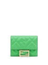 Fendi Micro Tri-fold Wallet In Green