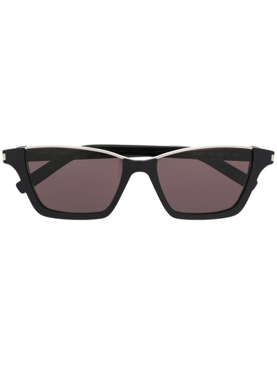 Saint Laurent New Wave Sunglasses In Black
