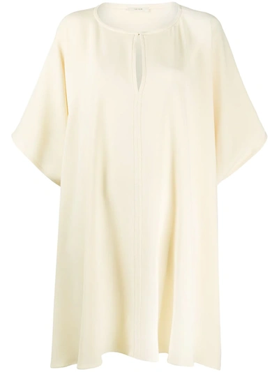 The Row Short-sleeved Shirt Dress In Neutrals